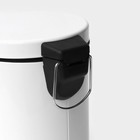 УЦЕНКА Ведро мусорное с педалью Stölz, 3 л, нержавеющая сталь, цвет белый - Фото 6