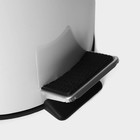 УЦЕНКА Ведро мусорное с педалью Stölz, 12 л, нержавеющая сталь, белое - Фото 2