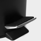 УЦЕНКА Ведро мусорное с педалью Stölz, 12 л, нержавеющая сталь, цвет чёрный - Фото 2