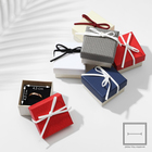 УЦЕНКА Коробочка подарочная под кольцо «Замшевый бантик», 5×5 (размер полезной части 4.5×4.5 см), МИКС - Фото 1