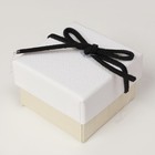 УЦЕНКА Коробочка подарочная под кольцо «Замшевый бантик», 5×5 (размер полезной части 4.5×4.5 см), МИКС - Фото 3