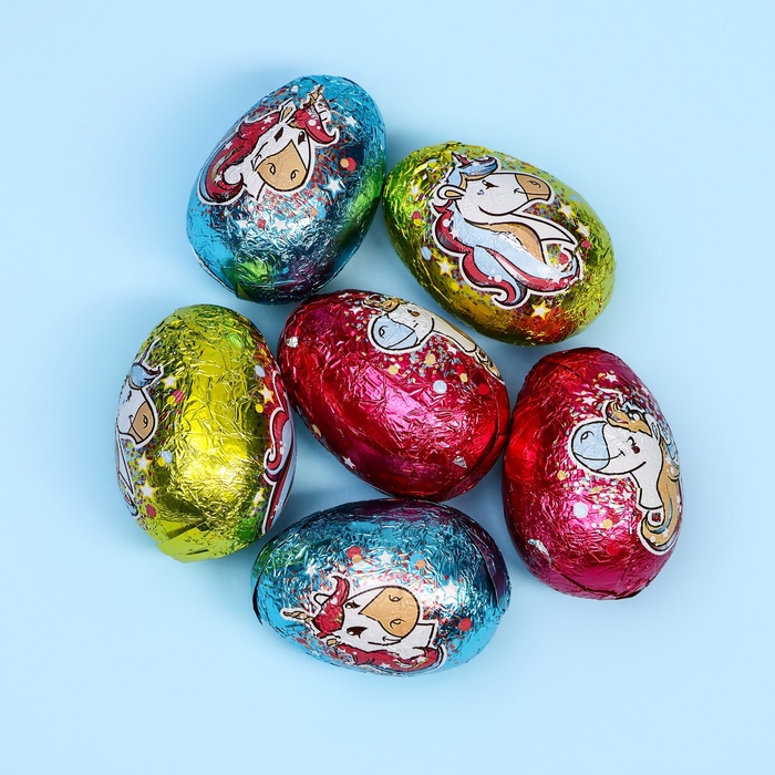 Яйца шоколадные "Единорог", 75 г - Фото 1