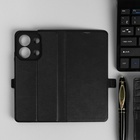 Чехол-книжка BoraSCO Book Case для Xiaomi Redmi Note 13 4G, черный - фото 321501275