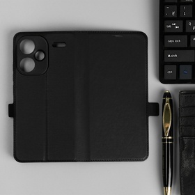 Чехол BoraSCO Book Case для Xiaomi Redmi Note 13 Pro+, черный