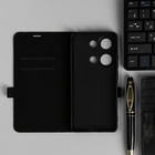 Чехол BoraSCO Book Case для Xiaomi Redmi Note 13 Pro 4G, черный - Фото 2