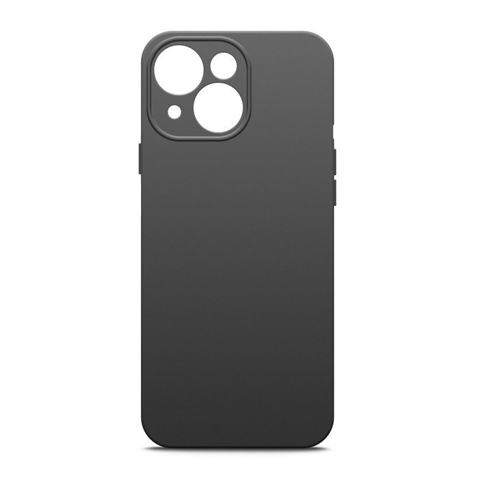 Чехол BoraSCO для  iPhone 15, матовый, силикон, черный - Фото 1