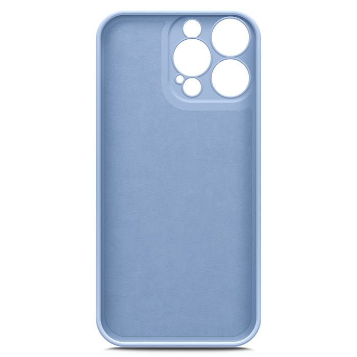 Чехол BoraSCO для iPhone 14 Pro Max,Soft Touch, силикон, микрофибра, лавандовый