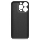 Чехол BoraSCO для iPhone 14 Pro, Soft Touch, силикон, микрофибра, черный - фото 11270148