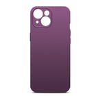 Чехол BoraSCO для iPhone 15 Plus, Soft Touch, силикон, микрофибра, фиолетовый - фото 9059463
