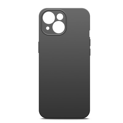 Чехол BoraSCO для iPhone 15 Plus, Soft Touch, силикон, микрофибра, черный