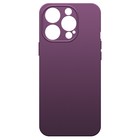 Чехол BoraSCO  для iPhone 15 Pro, Soft Touch, силикон, микрофибра, фиолетовый - фото 321501362