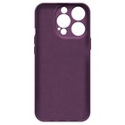Чехол BoraSCO  для iPhone 15 Pro, Soft Touch, силикон, микрофибра, фиолетовый - Фото 2