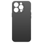 Чехол BoraSCO для iPhone 15 Pro, Soft Touch, силикон, микрофибра, черный - Фото 1