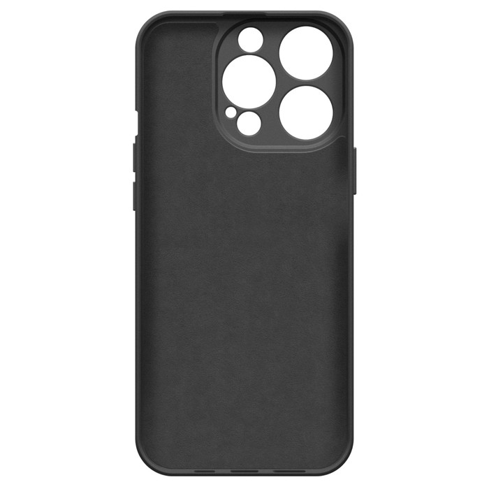 Чехол BoraSCO для iPhone 15 Pro, Soft Touch, силикон, микрофибра, черный