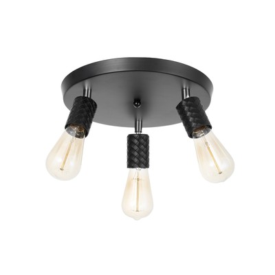 Спот «Скин» 3хЕ27 40 Вт черный 30×30×16 см