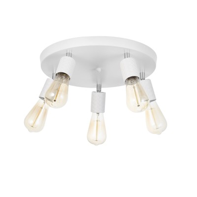 Спот «Скин» 5хЕ27 40 Вт белый 38×38×16 см