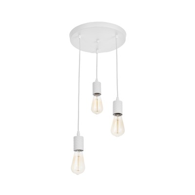 Светильник «Скин» 3хЕ27 40 Вт белый 30×30×16-60 см