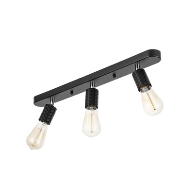 Потолочный светильник «Скин» 3хЕ27 40 Вт черный 30×6×16 см