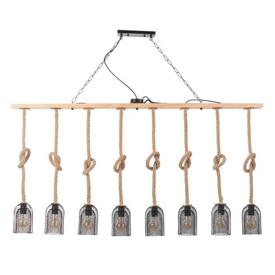 Светильник «Эндо» 8хЕ27 40 Вт черный 150×140 см