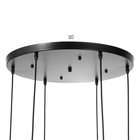 Светильник-каскад «Ортико» 6хЕ27 40 Вт черный 45×45×230 см - Фото 3