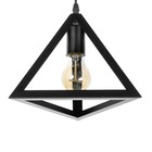Светильник-каскад "Треугольник" 6хЕ27 40Вт черный 55х55х230 см - Фото 4