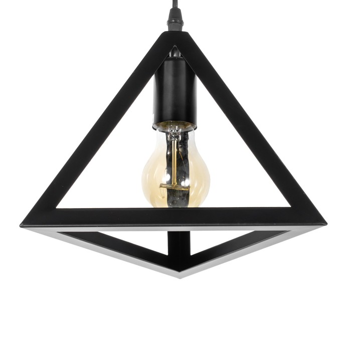 Светильник-каскад "Треугольник" 10хЕ27 40Вт черный 70х70х350 см