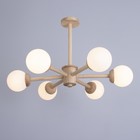 Люстра "Альберта" 6хЕ27 40Вт дерево 78х78х50см - фото 24003057