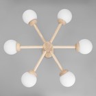 Люстра "Альберта" 6хЕ27 40Вт дерево 78х78х50см - фото 24003059