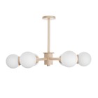 Люстра "Альберта" 6хЕ27 40Вт дерево 78х78х50см - фото 24003060