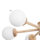 Люстра "Альберта" 6хЕ27 40Вт дерево 78х78х50см - фото 24003061