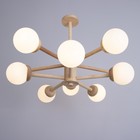 Люстра "Альберта" 10хЕ27 40Вт дерево 78х78х50см - фото 24029997