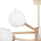 Люстра "Альберта" 10хЕ27 40Вт дерево 78х78х50см - фото 24030001