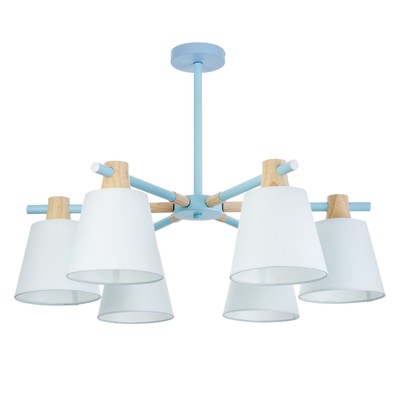 Люстра «Луиза» 6хЕ27 40 Вт синий 70×70×50 см