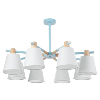 Люстра «Луиза» 8хЕ27 40 Вт синий 85×85×50 см