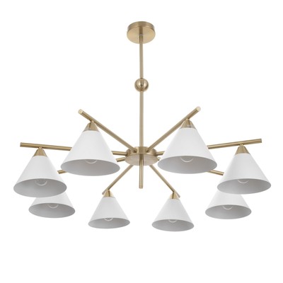 Люстра «Флинт» 8хЕ27 40 Вт белый 90×90×50 см