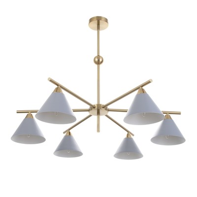 Люстра «Флинт» 6хЕ27 40 Вт серый 86×86×50 см