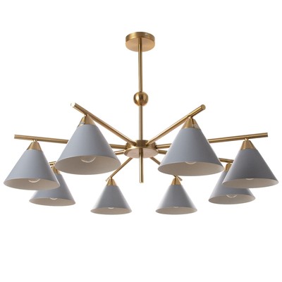 Люстра «Флинт» 8хЕ27 40 Вт серый 90×90×50 см