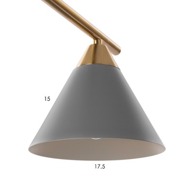 Люстра «Флинт» 8хЕ27 40 Вт серый 90×90×50 см