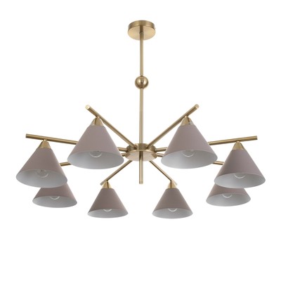 Люстра «Флинт» 8хЕ27 40 Вт кофе 90×90×50 см