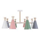 Люстра "Ола" 8хЕ27 40Вт цветная 95х95х60см - фото 24030042