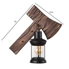 Бра «Ретро топор» Е27 40 Вт черный 33×10×40 см - Фото 4