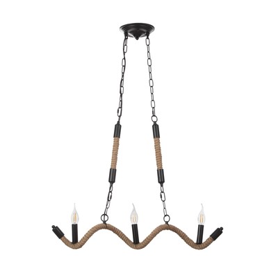 Светильник «Рори» 3хЕ14 40 Вт 78×100 см черный