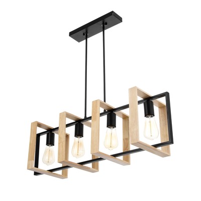 Светильник «Лиам» 5хЕ27 40 Вт черный 80×25×70 см