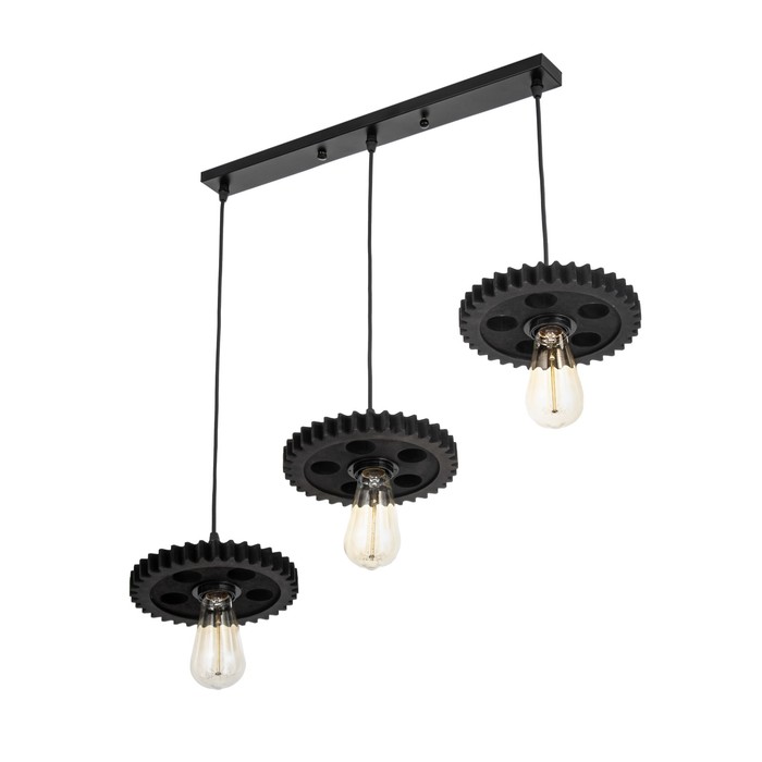 Светильник «Шестеренка» 3хЕ27 40 Вт 50×20×15-135 см - Фото 1