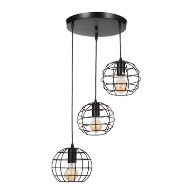 Светильник «Шар» 3хЕ27 40 Вт 30×30×15-135 см