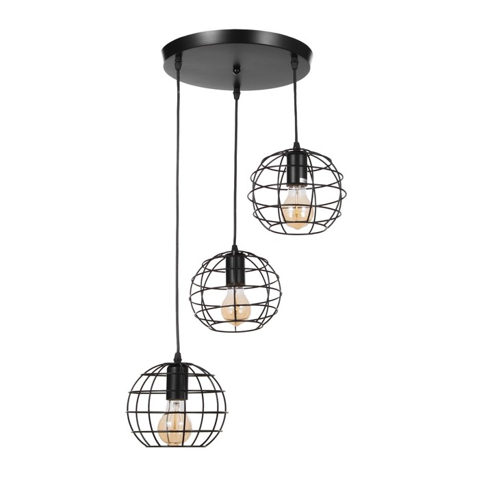 Светильник «Шар» 3хЕ27 40 Вт 30×30×15-135 см - Фото 1