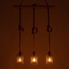 Светильник "Эндо" 3хЕ27 40Вт черный 70х11,5х60-140 см - фото 23981012