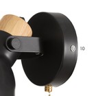 Бра "Адела" Е27 40Вт черный 14х23х11 см - фото 24099863