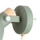 Бра "Адела" Е27 40Вт зеленый 14х23х11 см - фото 24099881