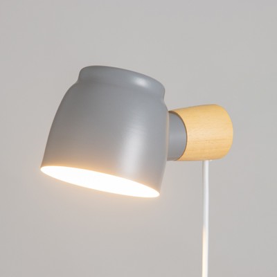 Бра BayerLux «Норди», Е14, 40 Вт, серое, 11×10×19 см